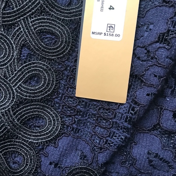 SOLD- NWT DONNA KARAN dress lace dress a-line dress - Picture 5 of 8